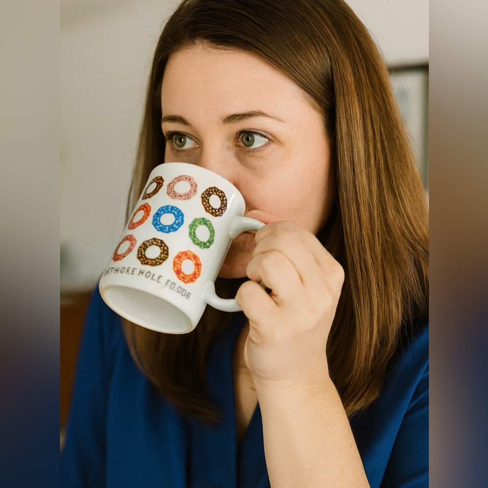 Donut Mug" Eat More Donuts" Coffee Mug
